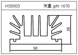 鏟片鋁型材HS5003