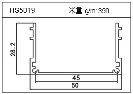 冷拔管鋁型材HS5019