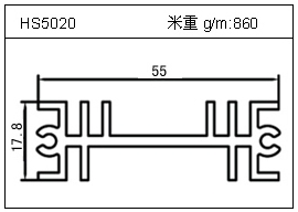 冷拔管鋁型材HS5020