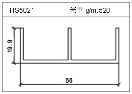 冷拔管鋁型材HS5021