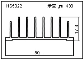 冷拔管鋁型材HS5022