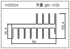 冷拔管鋁型材HS5024