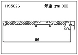 冷拔管鋁型材HS5026