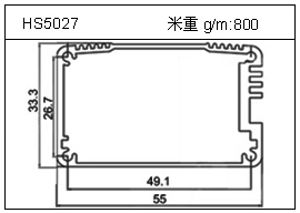 冷拔管鋁型材HS5027