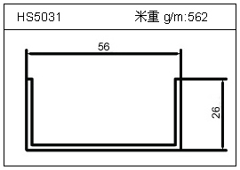 冷拔管鋁型材HS5031