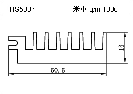 冷拔管鋁型材HS5037