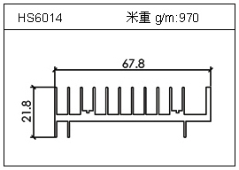 冷凝器鋁型材HS6014