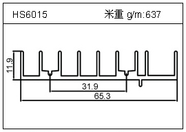 冷凝器鋁型材HS6015