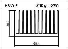 冷凝器鋁型材HS6016