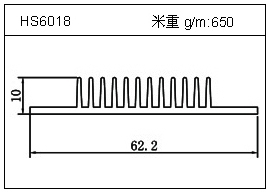 冷凝器鋁型材HS6018