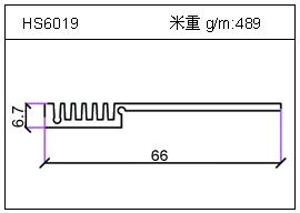 冷凝器鋁型材HS6019