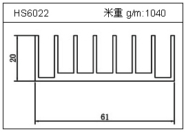 冷凝器鋁型材HS6022