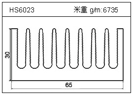 變頻器鋁型材HS6023