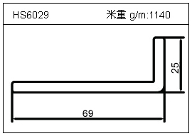 變頻器鋁型材HS6029