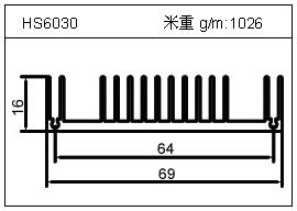 變頻器鋁型材HS6030