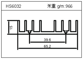 變頻器鋁型材HS6032