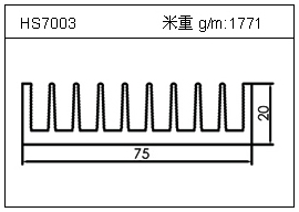 變頻器鋁型材HS7003