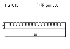 變頻器鋁型材HS7012