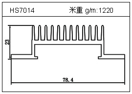 變頻器鋁型材HS7014