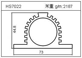 變頻器鋁型材HS7022