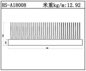 型材散熱器HS-A18008