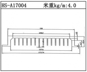 型材散熱器HS-A17004