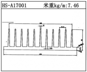 型材散熱器HS-A17001