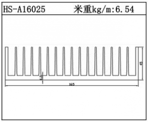 型材散熱器HS-A16025