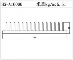 型材散熱器HS-A16006