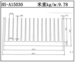 型材散熱器HS-A15030