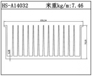 型材散熱器HS-A14032