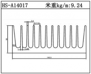 型材散熱器HS-A14017