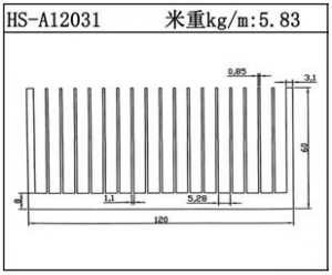 路燈散熱器HS-A12031