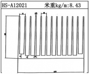 路燈散熱器HS-A12021