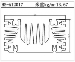 路燈散熱器HS-A12017