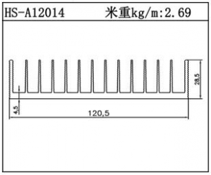 路燈散熱器HS-A12014