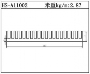 散熱器鋁型材HS-A11002