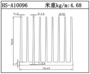 散熱器鋁型材HS-A10096