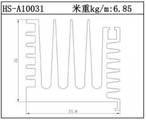 散熱器鋁型材HS-A10031